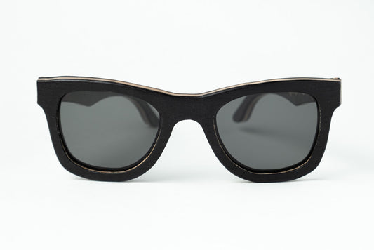 black poplar wood frame sunglasses